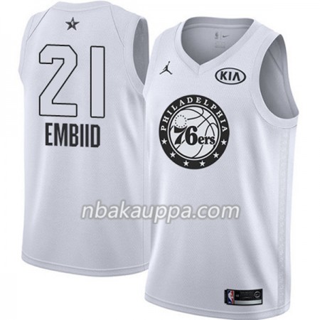 Philadelphia 76ers Joel Embiid 21 2018 Kaikki tähti Jordan Brand Valkoinen Pelipaidat Swingman - Miesten